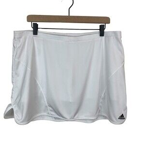 Adidas Climalite Tennis Skort Golf Skirt White Women's Size XL